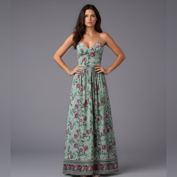 By Design Dresses & Skirts - Boho Floral Print Cami Dress